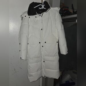 DKNY White Parka